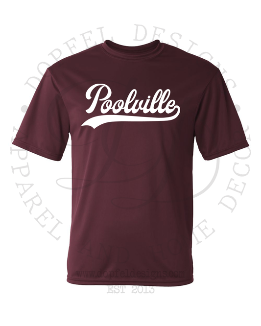 Poolville Dry Fit Baseball Tee