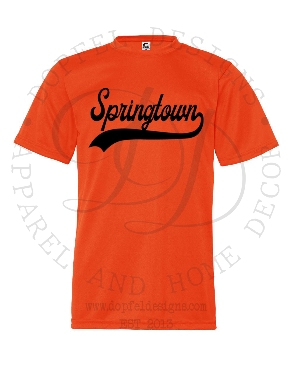 Springtown Dry Fit Baseball Tee