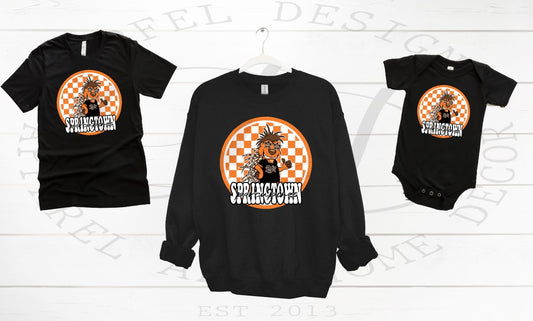 Springtown Porcupines Retro